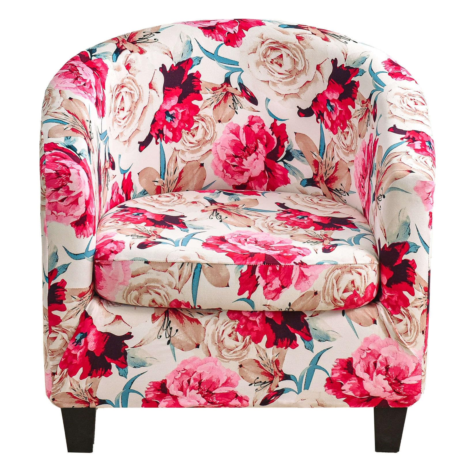 ZRCYXDW 2 Pieces Club Chair Slipcover Stretch, Printed Tub Chair Slipcover With Elastic Bottom Soft Nonslip Tub Chair Cover Washable For Living Room-H-2 pieces