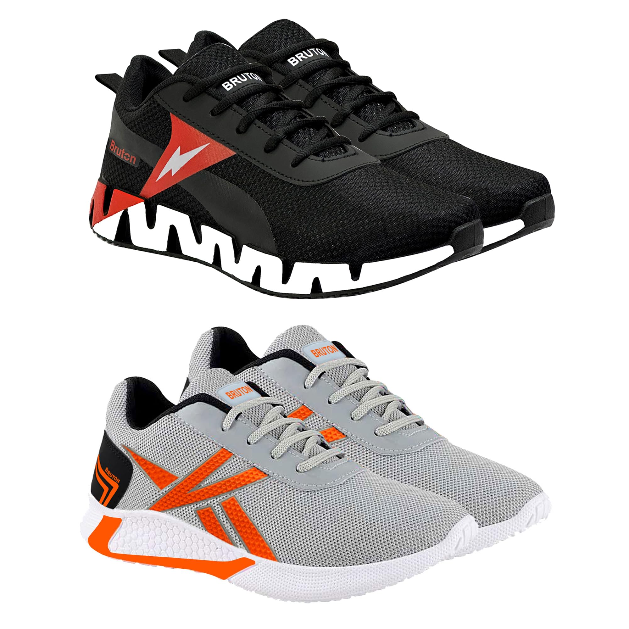 BRUTON Running Sport Shoes | Casual Shoes | Sneakers | Yoga Shoes for Men (Pack of 2, Size -7) (B0CCNV761Y) Amazon Price History, Amazon Price Tracker
