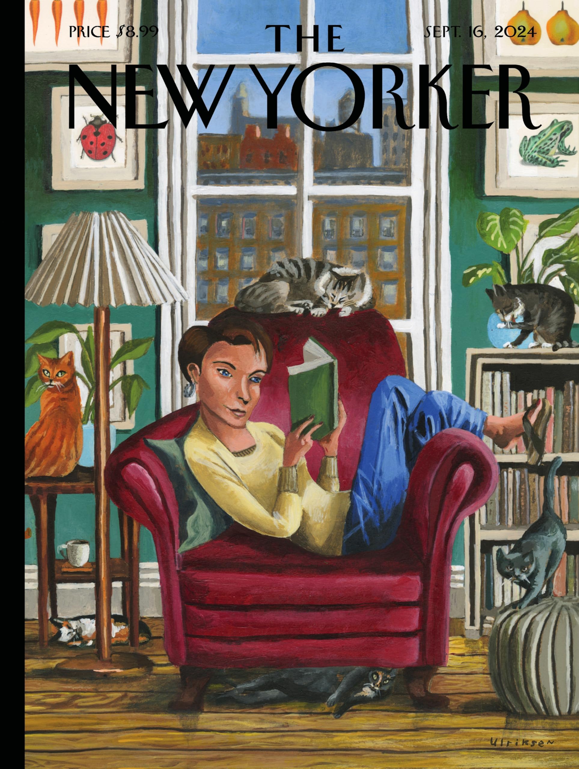 New York Puzzle Company - New Yorker Enjoying Life - 1000 Piece Jigsaw Puzzle for Family Game Nights by Mark Ulriksen - Image 2