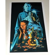 Cleveland Vinyl Halloween 1978 Jamie Lee Curtis Michael Myers Alternate Film Poster 19"x13"