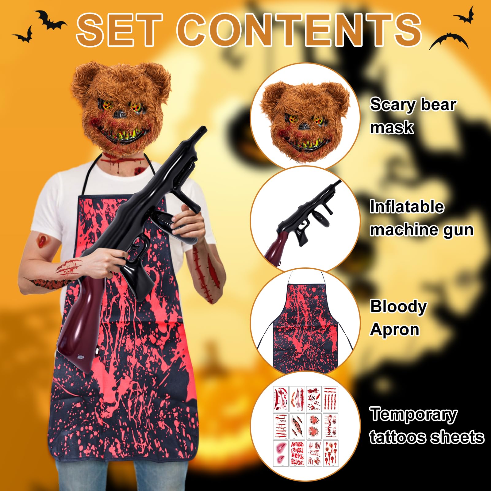Halloween Rabbit Mask Byffoer Halloween Mask, Horror Rabbit Mask ...