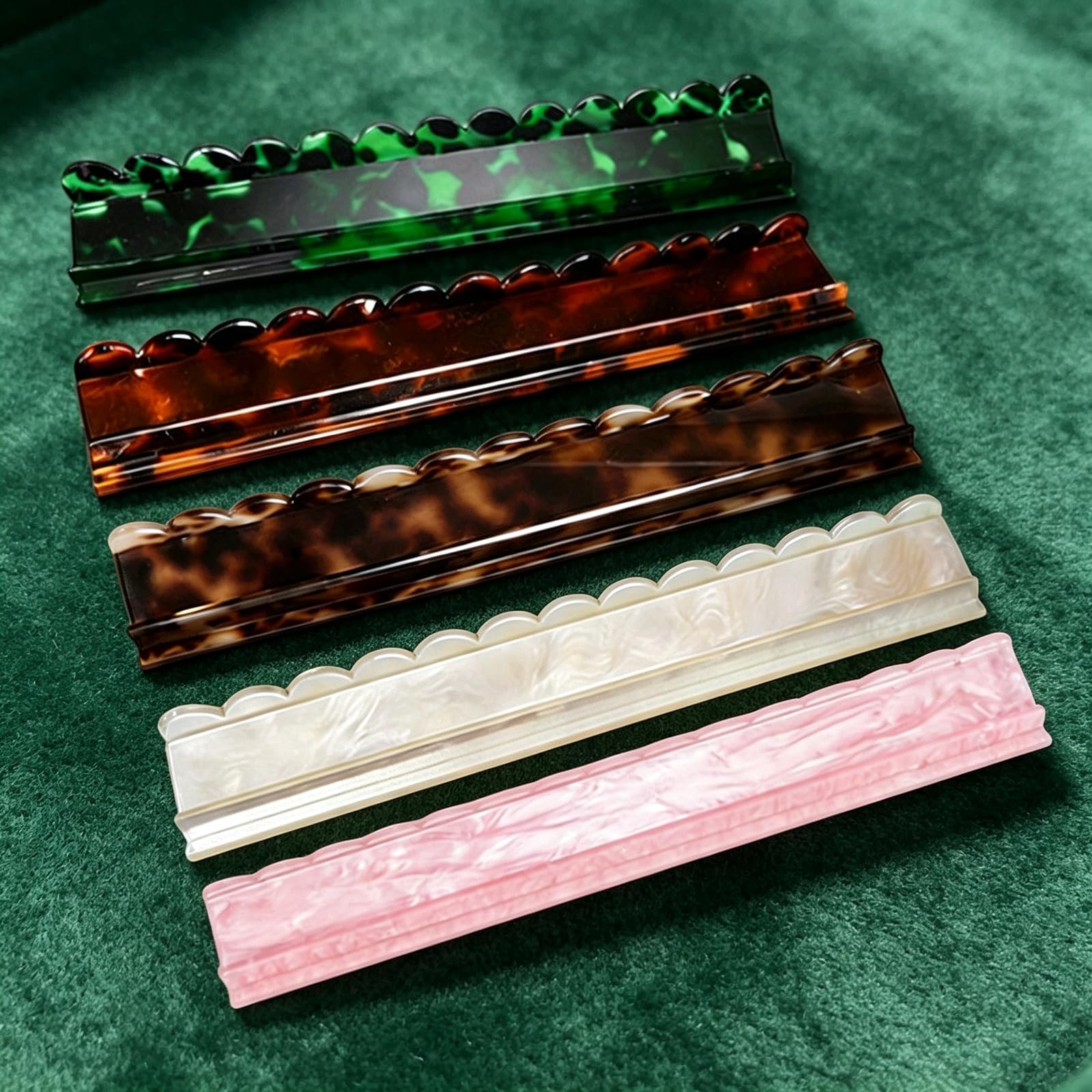 Mahjong Rack aspect acrylique 17,5 pouces avec fentes, B