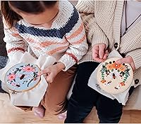 Vista 5 de Santune - Kit de bordado de abeja para principiantes, kits de bordado a mano con patrones de animales e instrucciones