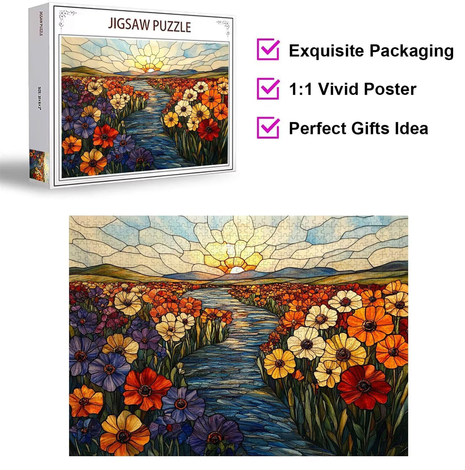 Puzzle 6000 Pezzi astratto Puzzle Classici per Gioco Familiare, n-40 | Impossibile Puzzles, Intrattenimento Creativo, Rilassamento e Intelligence, Regalo per Amore e Amico, Decorazioni Casa, Fiori