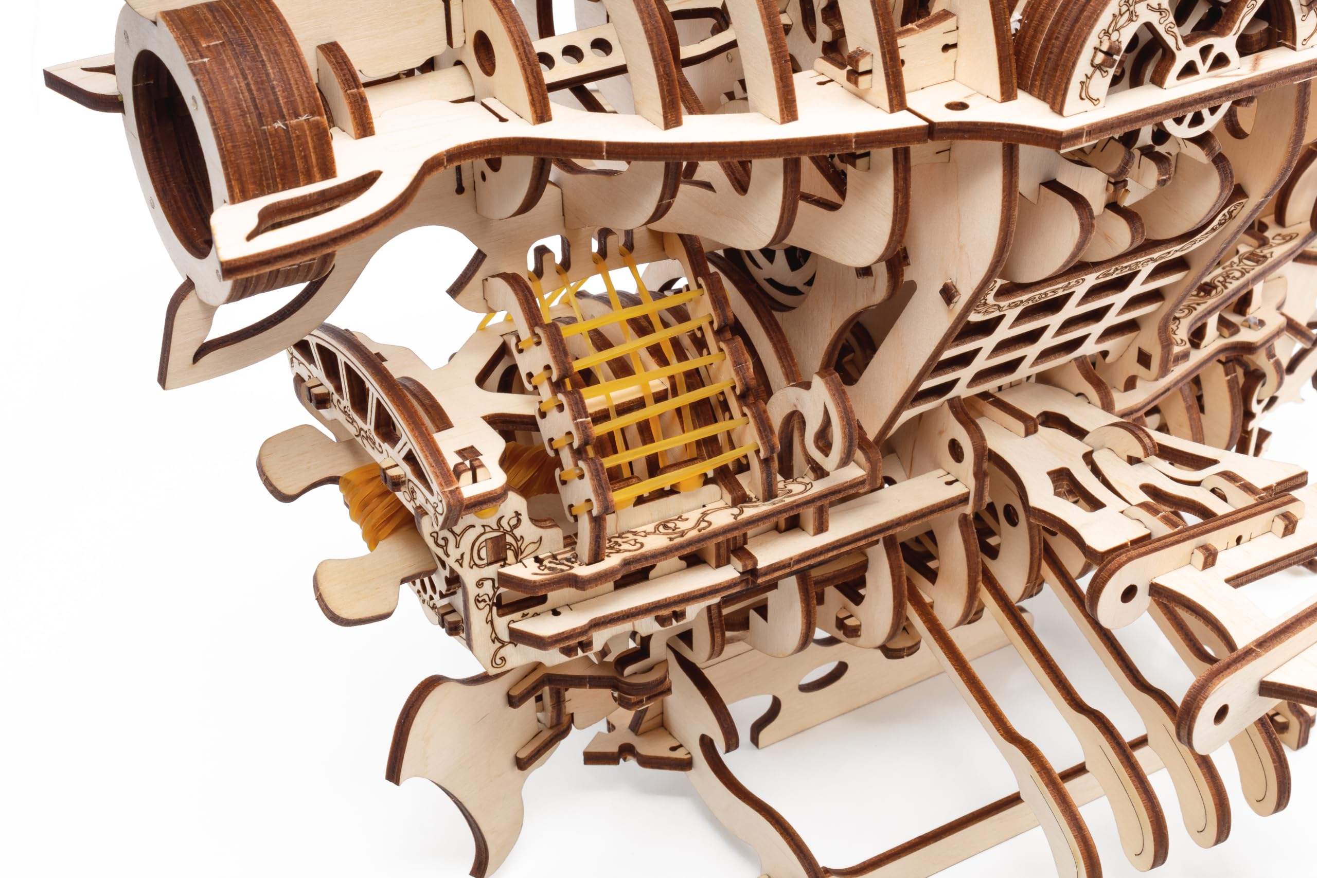 EWA Eco-Wood-Art - Drewniane puzzle 3D dla młodzieży i dorosłych – HIMMELSLORD – zestaw do samodzielnego montażu, nie wymaga kleju – 388 sztuk