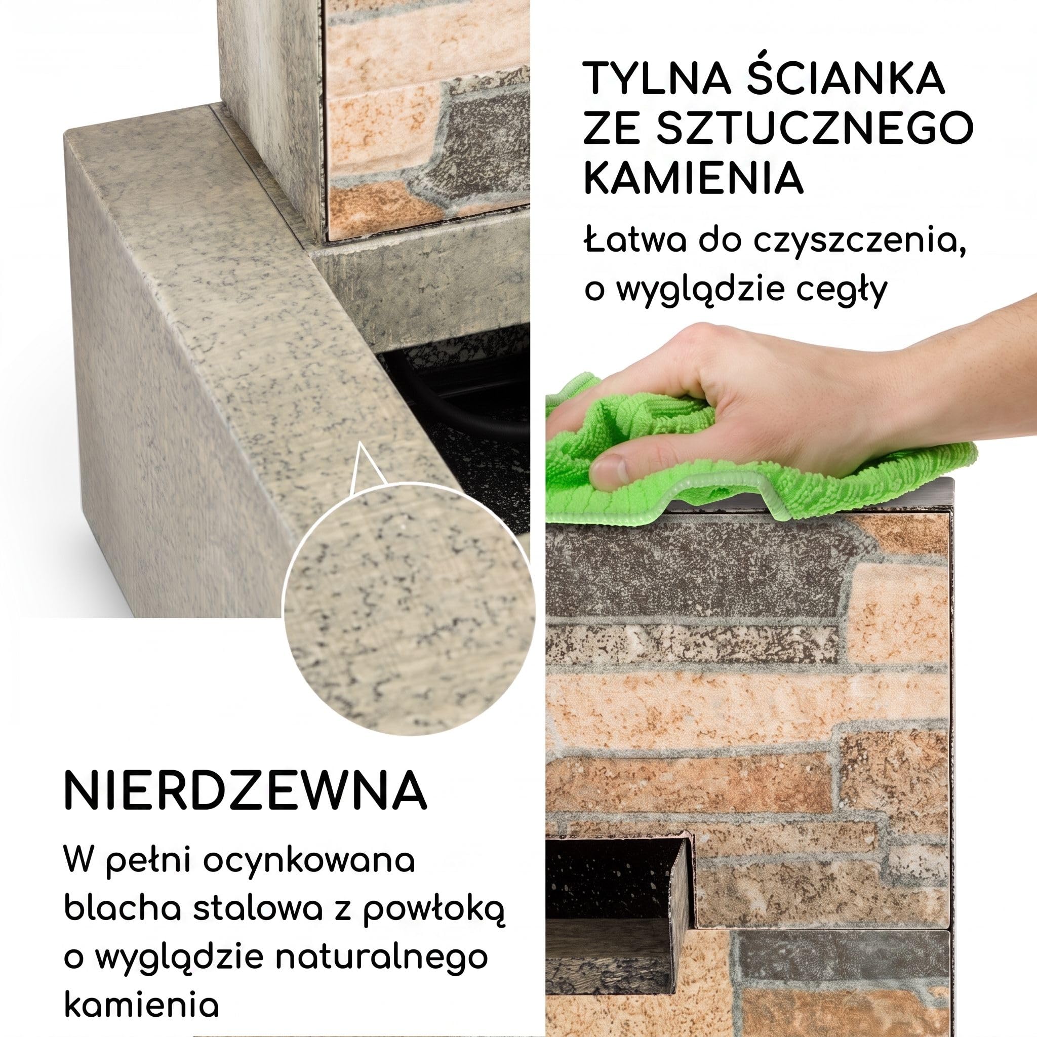 Blumfeldt Watergate Fontanna ogrodowa Wewnątrz/na zewnątrz Pompa 15 W pompa 10 m Ocynkowana