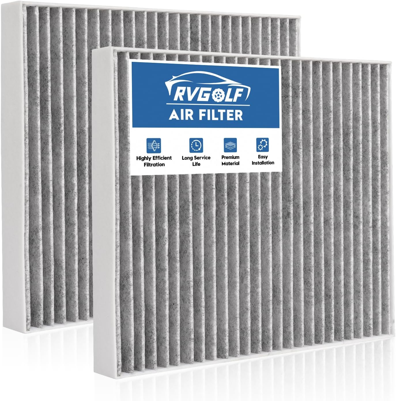 2-Pcs Cabin Air Filter for 2024 2025 2026 Mazda CX-90 CX90, 2025 2026 CX-70 CX70 Cabin Filter With Activated Carbon Car Replacement for KR9P-61-J6X AC Filter Automotive Accessories