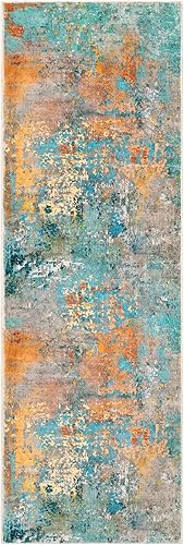 Miniatura 72 de Morebes Alfombra de cocina lavable abstracta de 2 x 3 pulgadas, colorida alfombra de baño pequeña, antideslizante, suave, alfombra