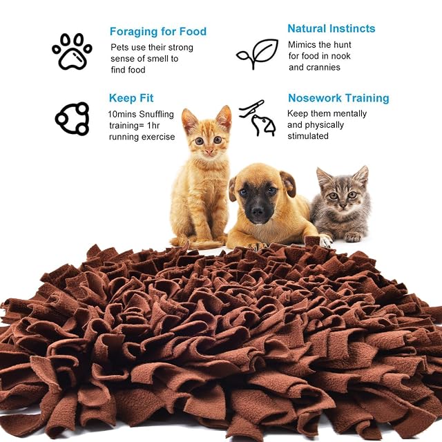 Foto 2 de 7 de IEUUMLER Snuffle Mat para Perros Estera de alimentación Estera de Entrenamiento Manta para la Nariz Juguete…