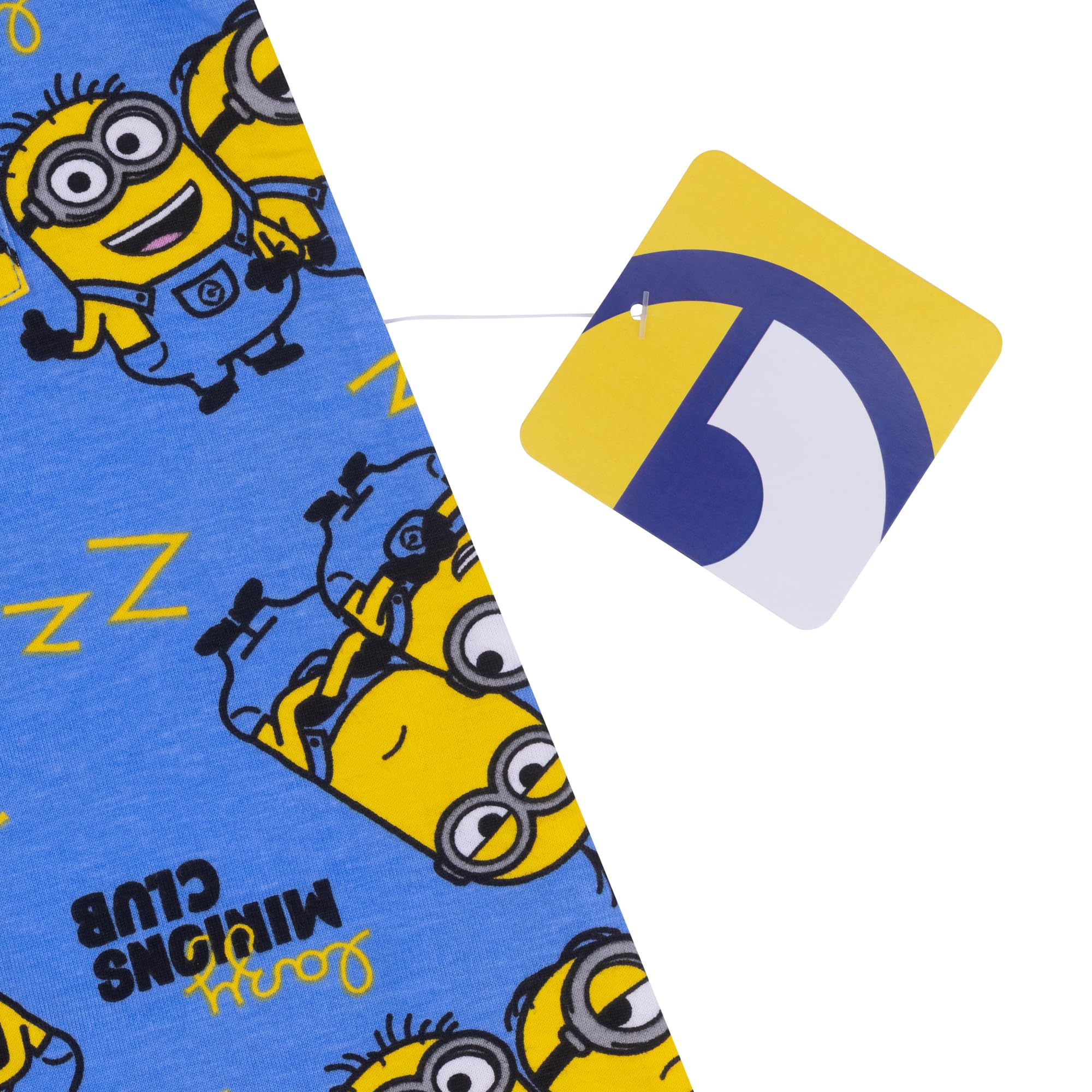 Minions, Cattivissimo Me/Despicable Me, 100% Cotone con Bottoni Pigiama a Maniche Corte, Blue, Blu