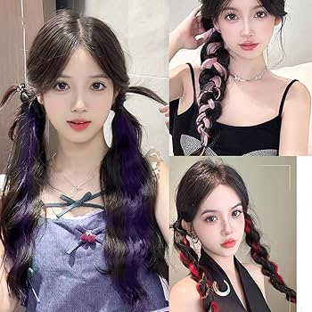 Amazon.co.jp: Natunofu エクステ ウィッグ ロング ポニーテール