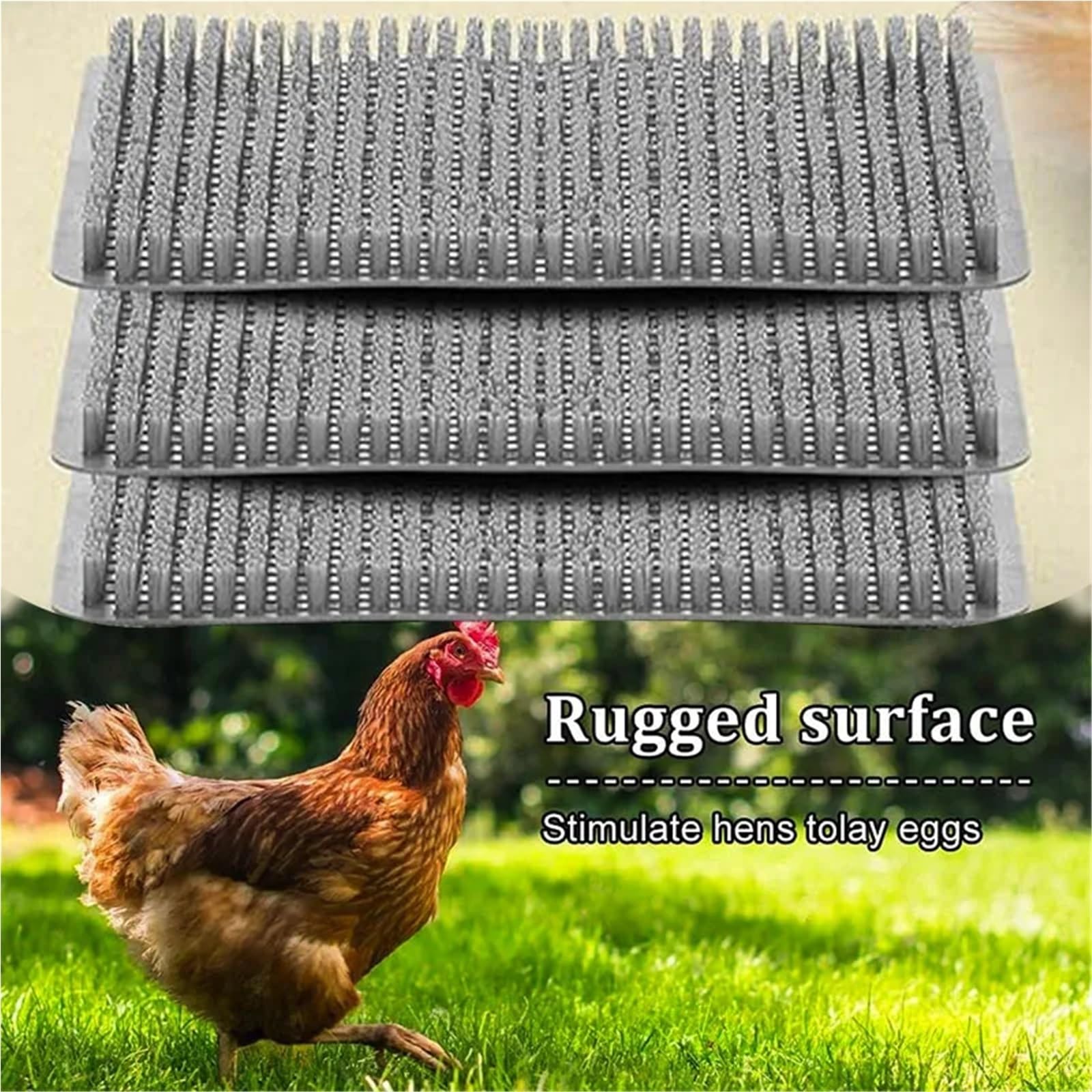 Estera para Nido De Pollo Almohadillas for nidos de gallinas (Paquete 6) | Forros plástico Lavables | Lecho, Cajas Postura(6 Pack)