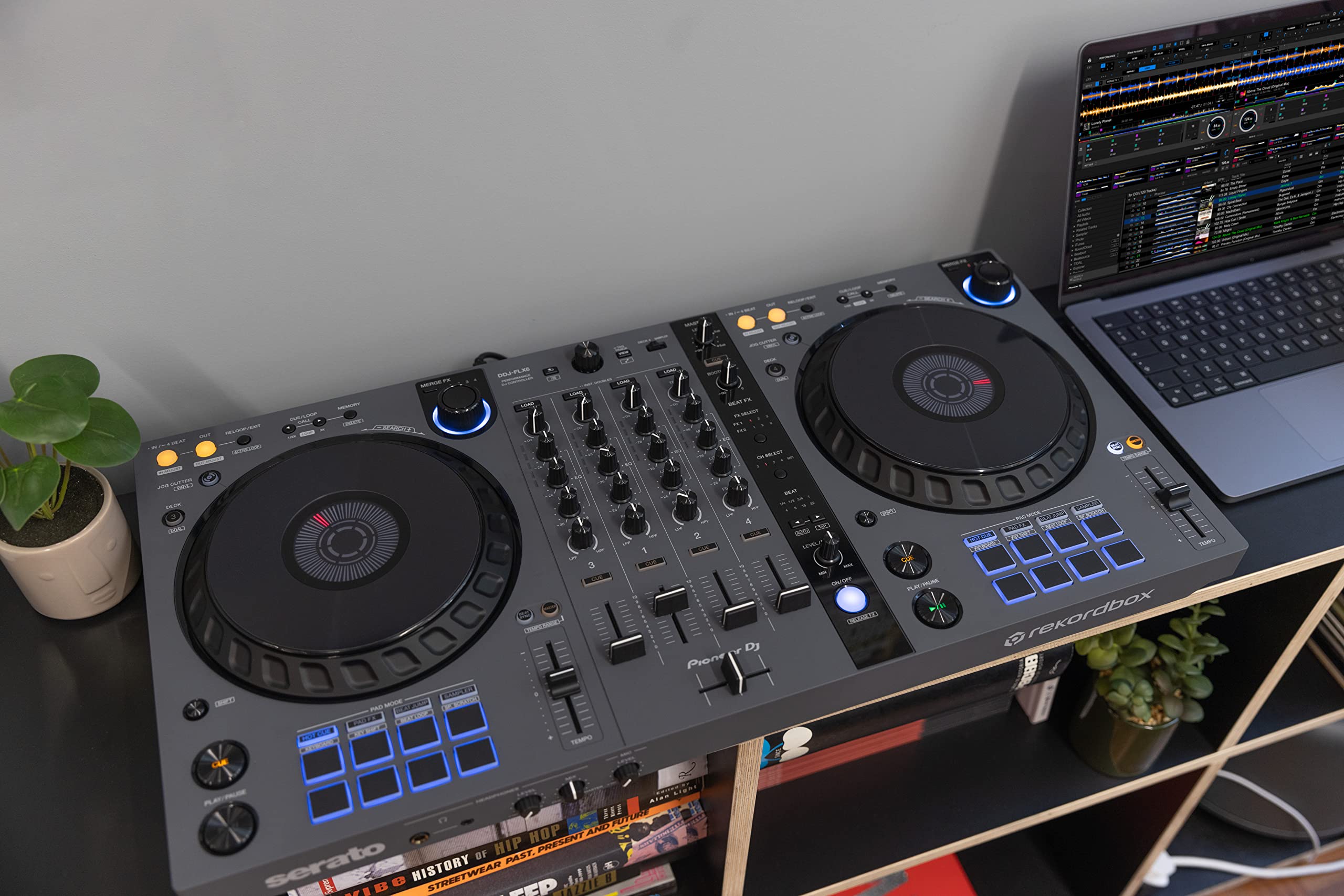 Pioneer DJ DDJ-FLX6-GT Contrôleur 4 canaux pour Rekordbox Serato Traktor Virtual DJ
