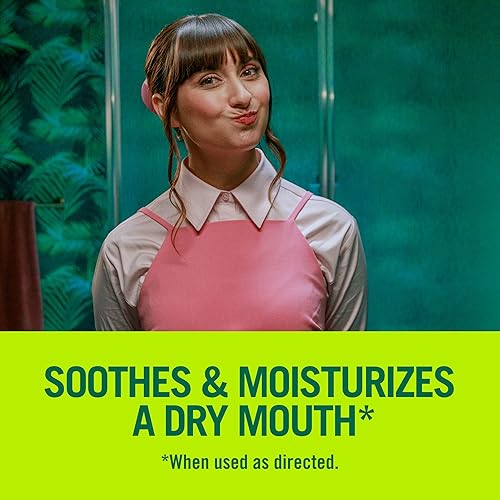 Miniatura 2 de TheraBreath Enjuague bucal recomendado por dentistas de boca seca menta hormigueante 16 onzas paquete de 2