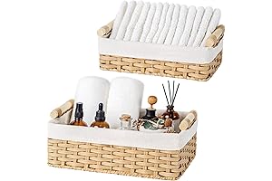 GRANNY SAYS Wicker Baskets with Liner: The Ultimate Storage Solution