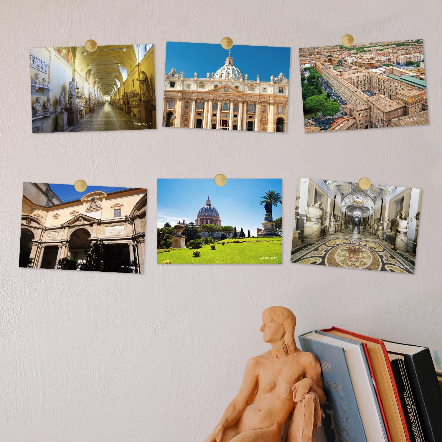 Amazon.com : Dear Mapper Vatican City Vintage Landscape Postcards
