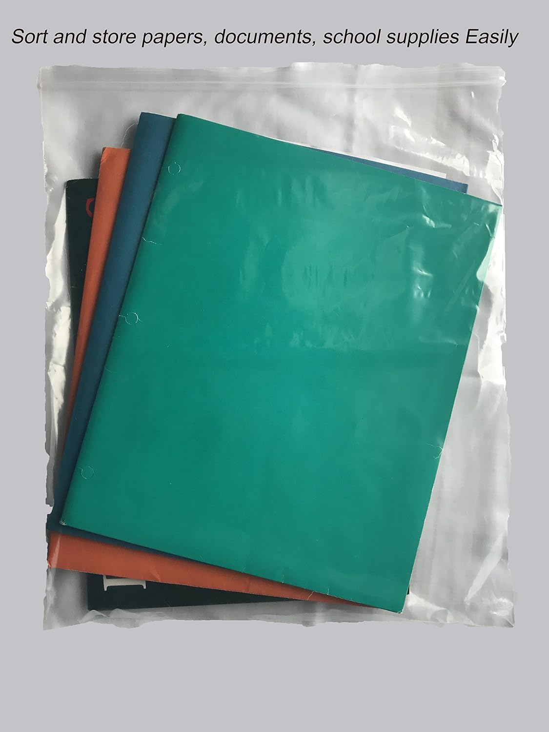 Large 13x15, 2.5Mil Resealable Zipper Jumbo size Plastic 2Gallon Storage Poly Bags by VADUGAVARA (50)