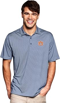 Vantage Apparel NCAA Mens Collegiate Premium Moisture Wicking Stretch Fit Diamond Print Polo