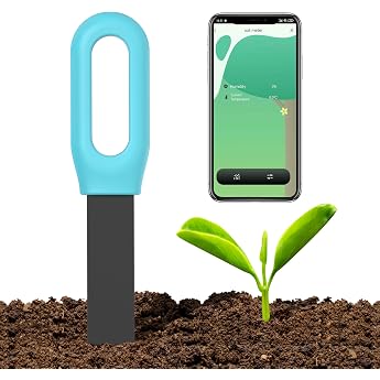 Haozee Smart Zigbee Soil Moisture Sensor Requires TUYA HUB Supports Zigbee2mqtt Home Assistant Moisture Meter for Plants with Real Time Detection Ground Meter for Garden