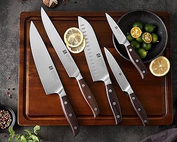 【開封済み・未使用】XINZUO　キッチンナイフセット　包丁5本セット　家庭用 Amazon | XINZUO ドイツ製1.4116ステンレス鋼5本包丁セット