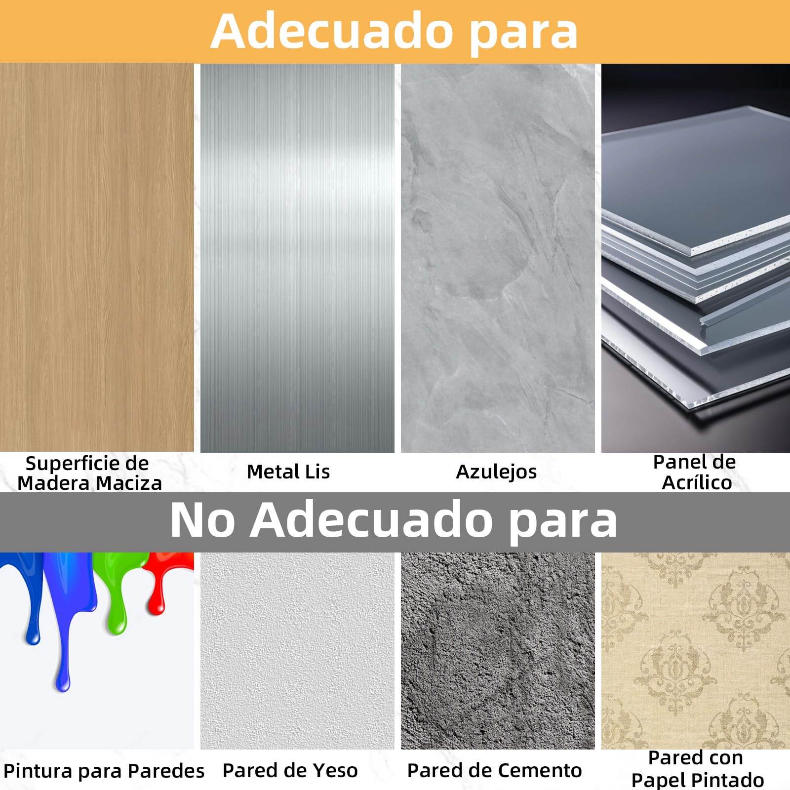 30cm Barra Magnética para Cuchillos Acero Inoxidable, Soporte Iman Cuchillos Cocina, Portacuchillas Magnético, Soporte Magnético Cuchillos con Autoadhesivo, Iman Cuchillos Pared para Espátulas Tijeras - 5