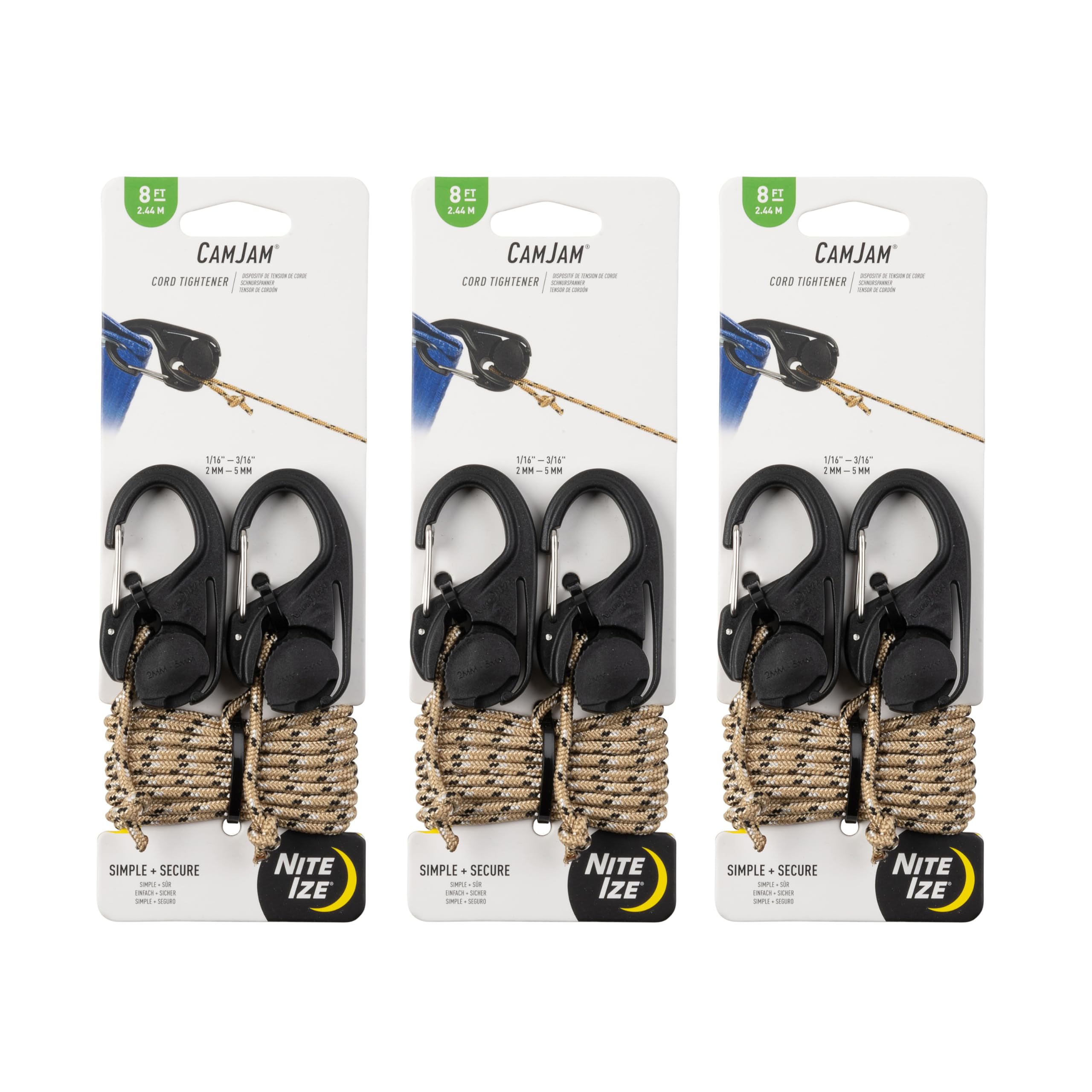 Amazon.com : Nite Ize CamJam Cord Tightener with 8 Foot Rope - 6