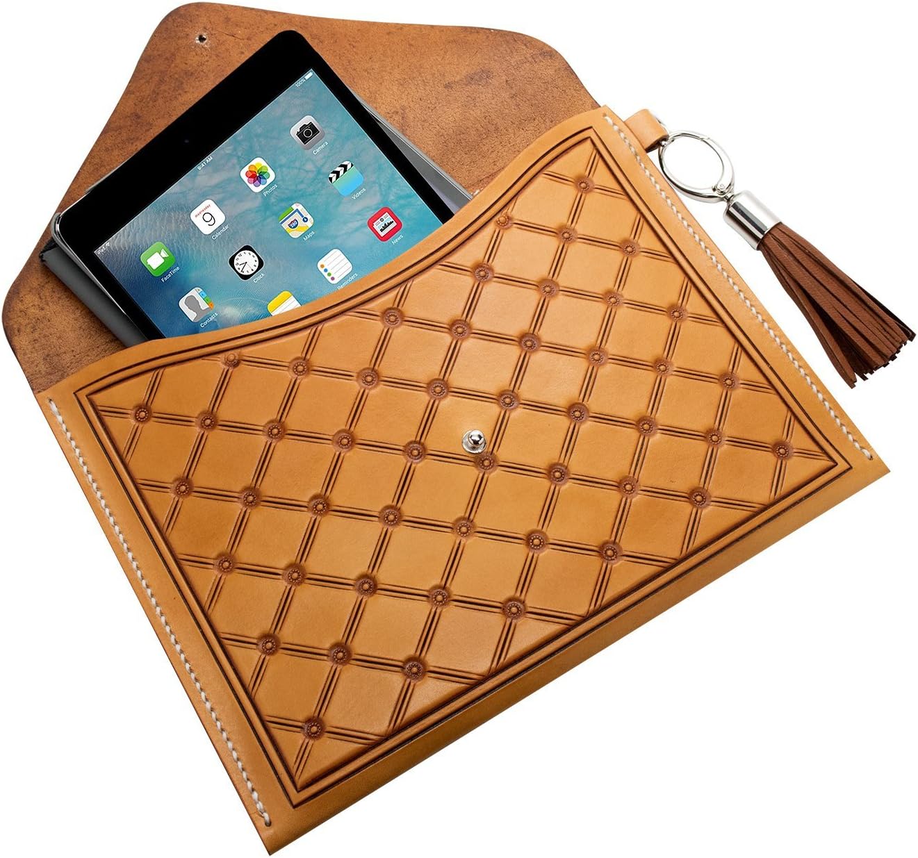 Realeather DIY Envelope Clutch Purse Kit, Natural