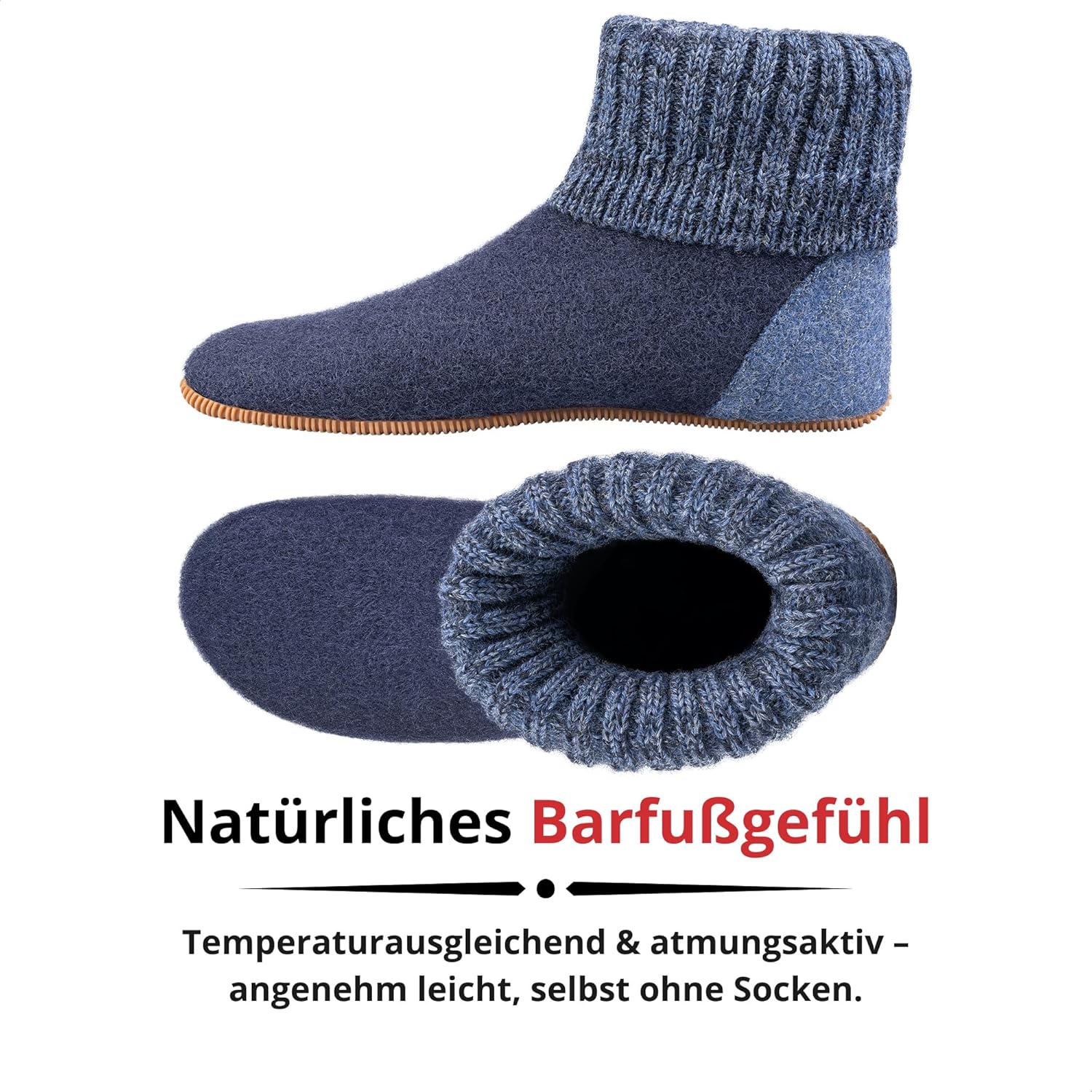 Giesswein Unisex Adults' Wildpoldsried Hi-Top Slippers, Blue (Ocean), 8 UK