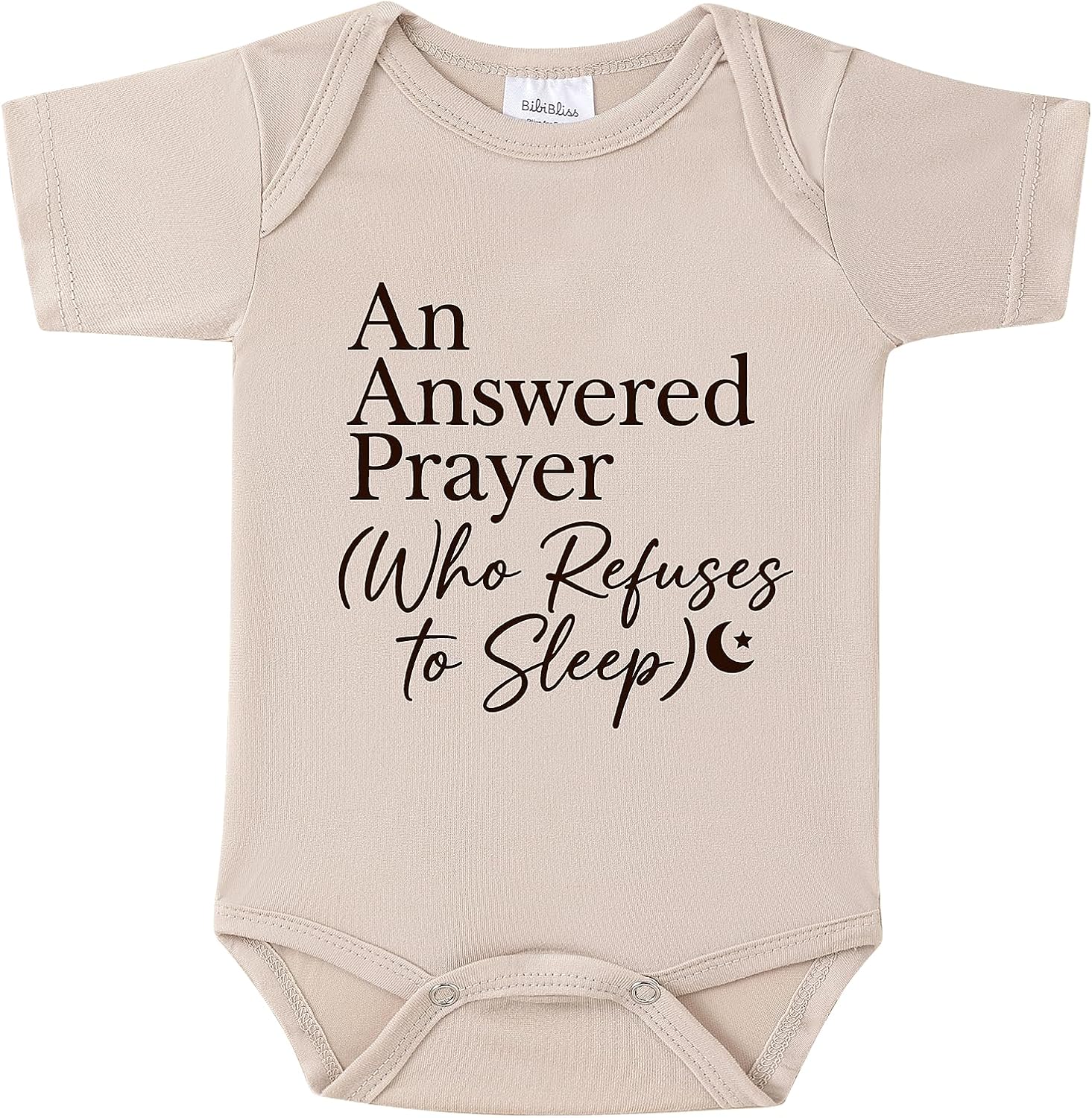 An Answered Prayer Pregnancy Reveal Infant Bodysuit,0-3Months Baby Announcement Onesie,Baby Reveal Gifts for Grandparents(oat)