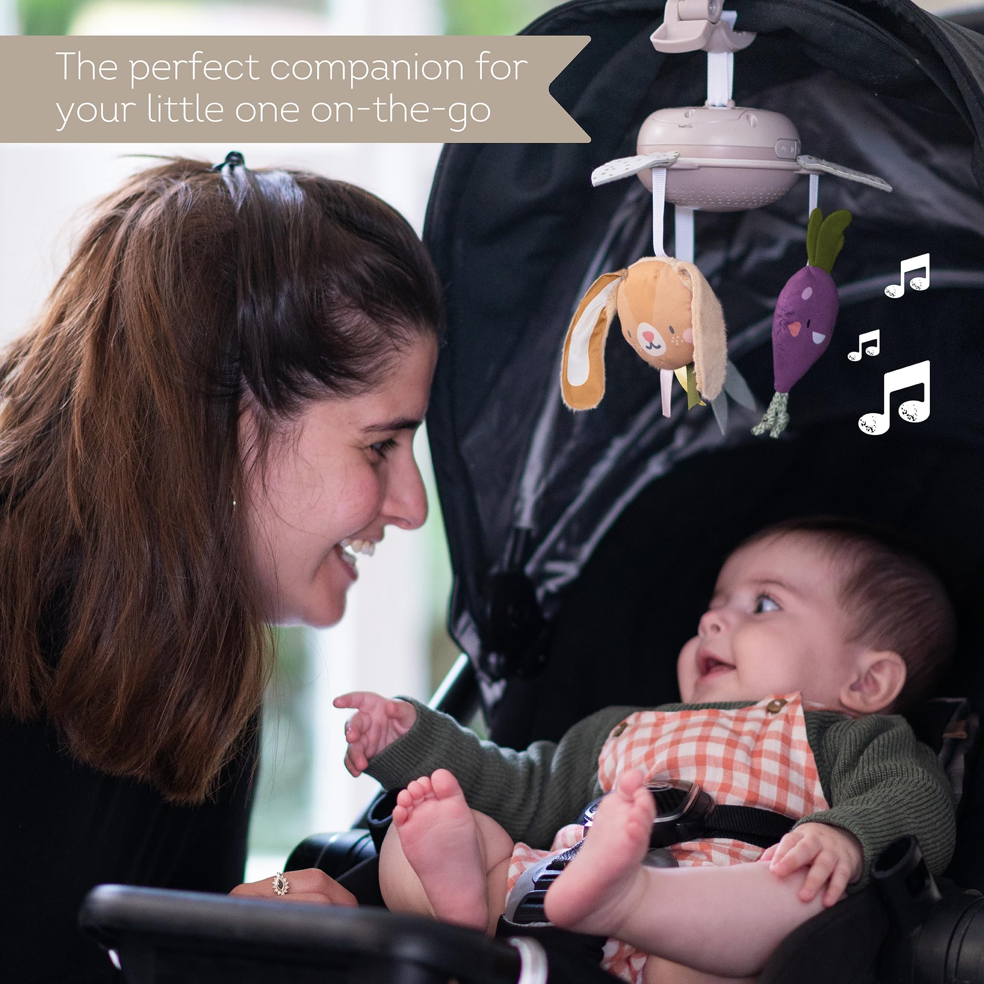 Taf Toys Garden Musical Mobile for Crib with Classical Melodies Soft Hanging Toys - Image 4