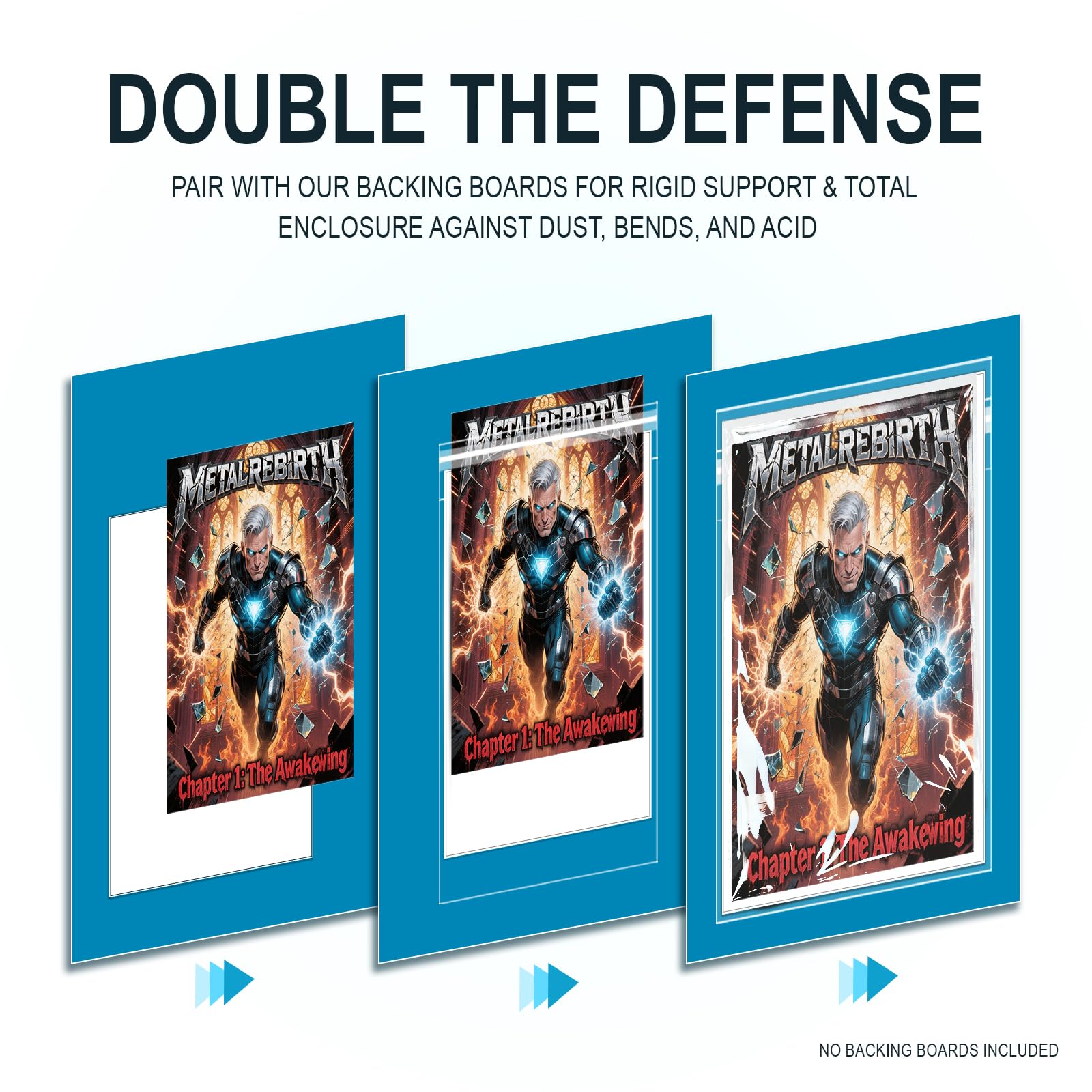 200ct Resealable Current Comic Bags - Acid-Free & Crystal Clear Comic Sleeves 6-7/8" x 10-1/2", Protect, Storage and Display Standard-Sized Modern Comics Collections