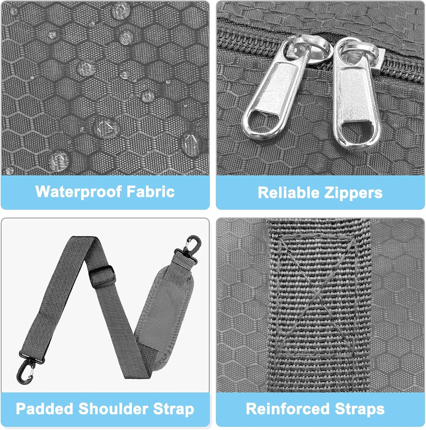 For Spirit Airlines Personal Item Bag 18x14x8 Foldable Carry on Bags for Airplanes Travel Duffel Bags for Women and Men - Image 3