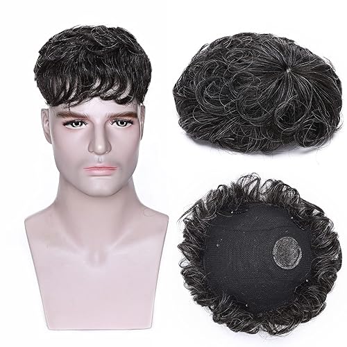 MY-LADY Toupee - Piezas de cabello humano para hombre, 6.3 x 7.5 pulgadas, sistema de reemplazo de cabello de 150 % de densidad, con clip, 100% disponible en Yaxa Costa Rica