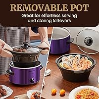 Vista 4 de Elite Gourmet MST-275XS - Cocina eléctrica lenta, temperatura ajustable