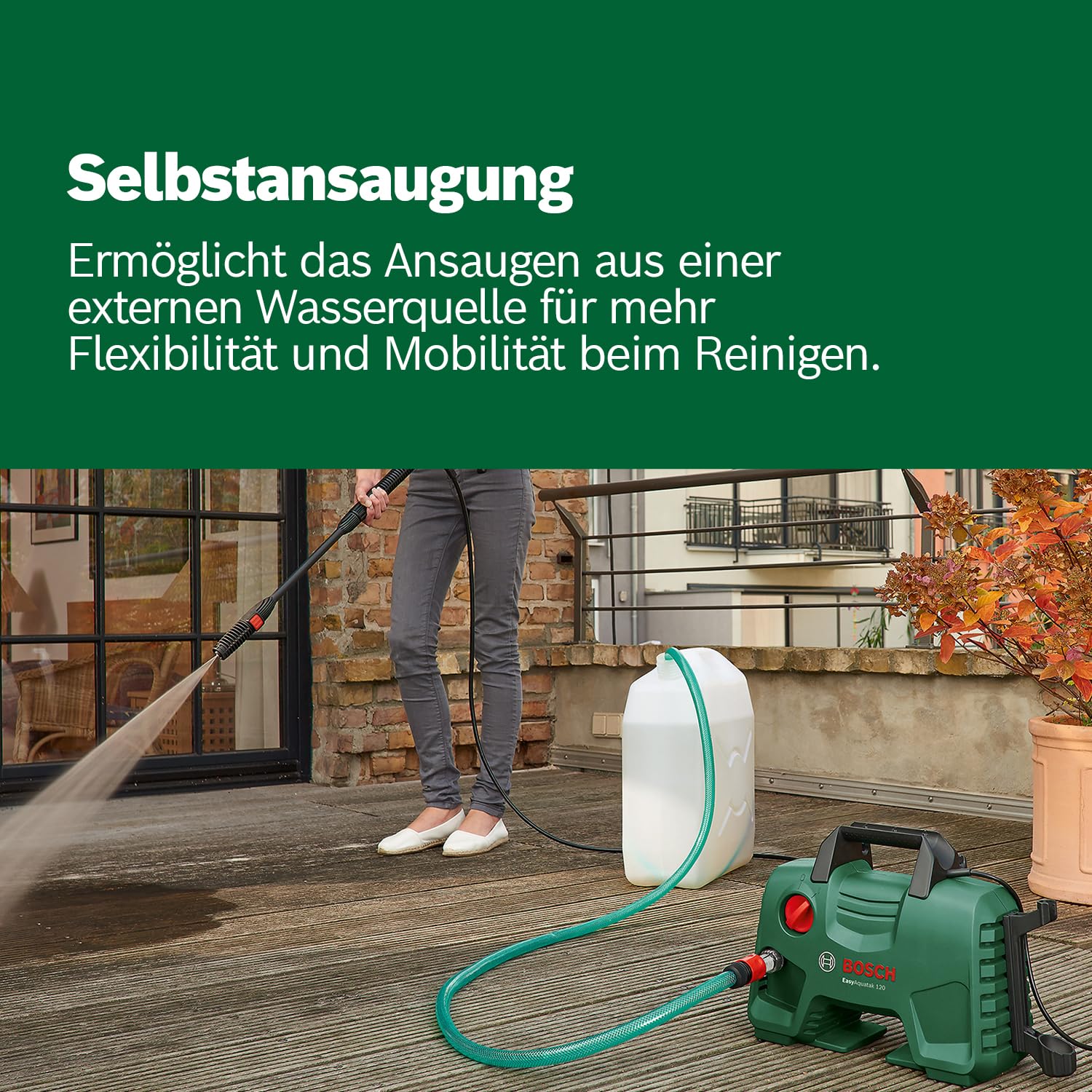 Bosch Home and Garden Hochdruckreiniger EasyAquatak 120 Premium Kit (1500 W, Haus-und Auto-Kit en... Ansicht 5