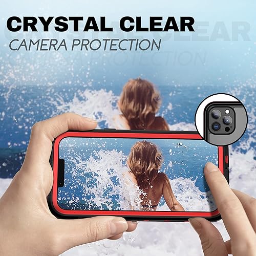 Miniatura 6 de BEASTEK TRE - Funda impermeable para Apple iPhone 13 Pro Max, a prueba de golpes, funda submarina IP68 con protector de pantalla integrado, funda