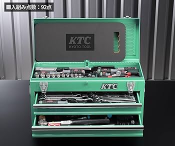 Amazon | 京都機械工具(KTC) 9.5sq. 92点工具セット ターコイズ