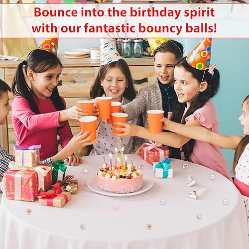 Miniatura 4 de 25 bolas inflables para recuerdos de fiesta de niños  Pelota animosa de animales de 1.063 in  Superball pequeñas bolas de goma para niños