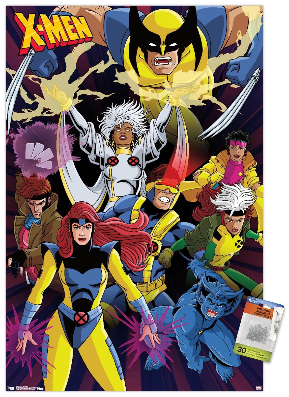 Amazon.com: Marvel Comics - The X-Men - Awesome Wall Poster with