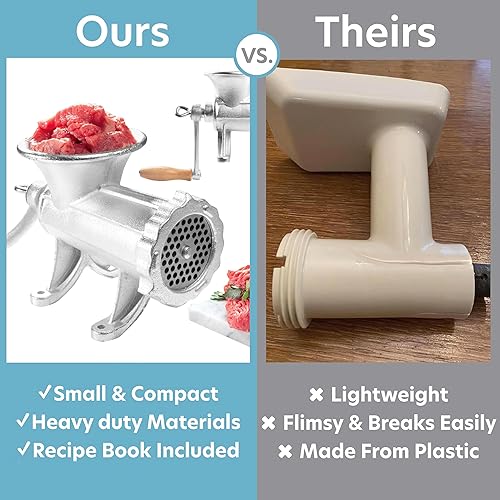 Miniatura 4 de CucinaPro máquina de picar carne para instalar en la mesa., Plateado