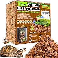 Legigo 10LBS Coconut Chip Reptile Substrate - 72QT Expanded Natural Coco Husk Bedding for Snakes, Tortoises, Ball Pythons, Geckos