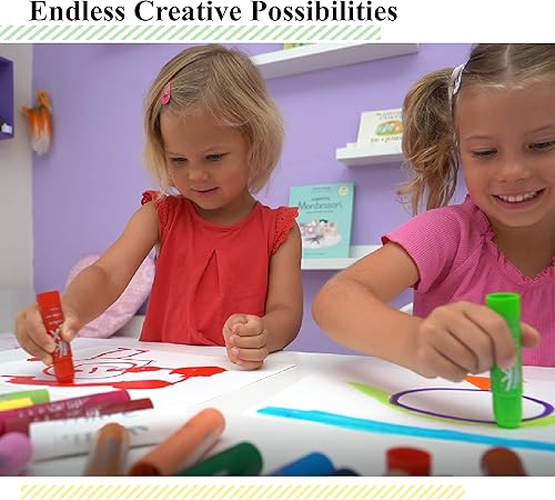 Miniatura 5 de The Pencil Grip Kwik Stix - Pinturas de témpera, bolígrafos de pintura de témpera de secado súper rápido, 144 colores clásicos surtidos, juego de