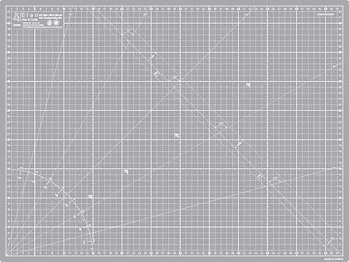 Elan Tapis de Découpe A2 Gris, Tapis de Coupe Auto-cicatrisant