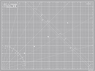Elan Base de Corte A2 Autocicatrizante Gris, Tabla de Corte 60x45 CM, Tabla Cortar Costura, Base de Corte A2, Protector Mesa Manualidades de 5 Capas