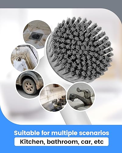 Miniatura 7 de Cepillo de limpieza eléctrico de centrifugador Power Spin Scrubber Cepillo portátil Limpiador recargable Piso de baño Limpieza automática Tina de