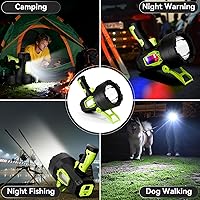 Vista 9 de Foco Recargable, 99,000 Lúmenes Foco LED Súper Brillante, 10000 mAh Focos de Largo Tiempo de Funcionamiento Impermeables, Foco de Mano