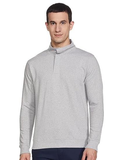 Men's Cotton High Neck Sweatshirt
