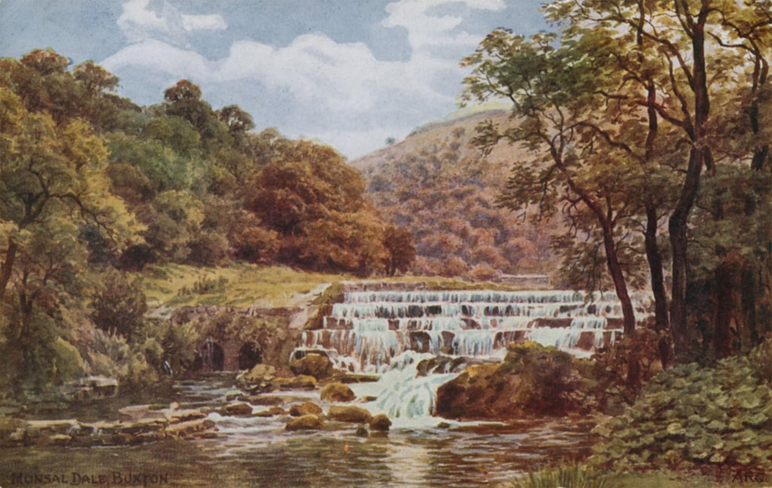 POSTERIIk Famous Animal Posters Vintage Picture Monsal Dale Buxton by Alfred Robert Quinton Modern Wall Decor for Home Decor 60x90cm