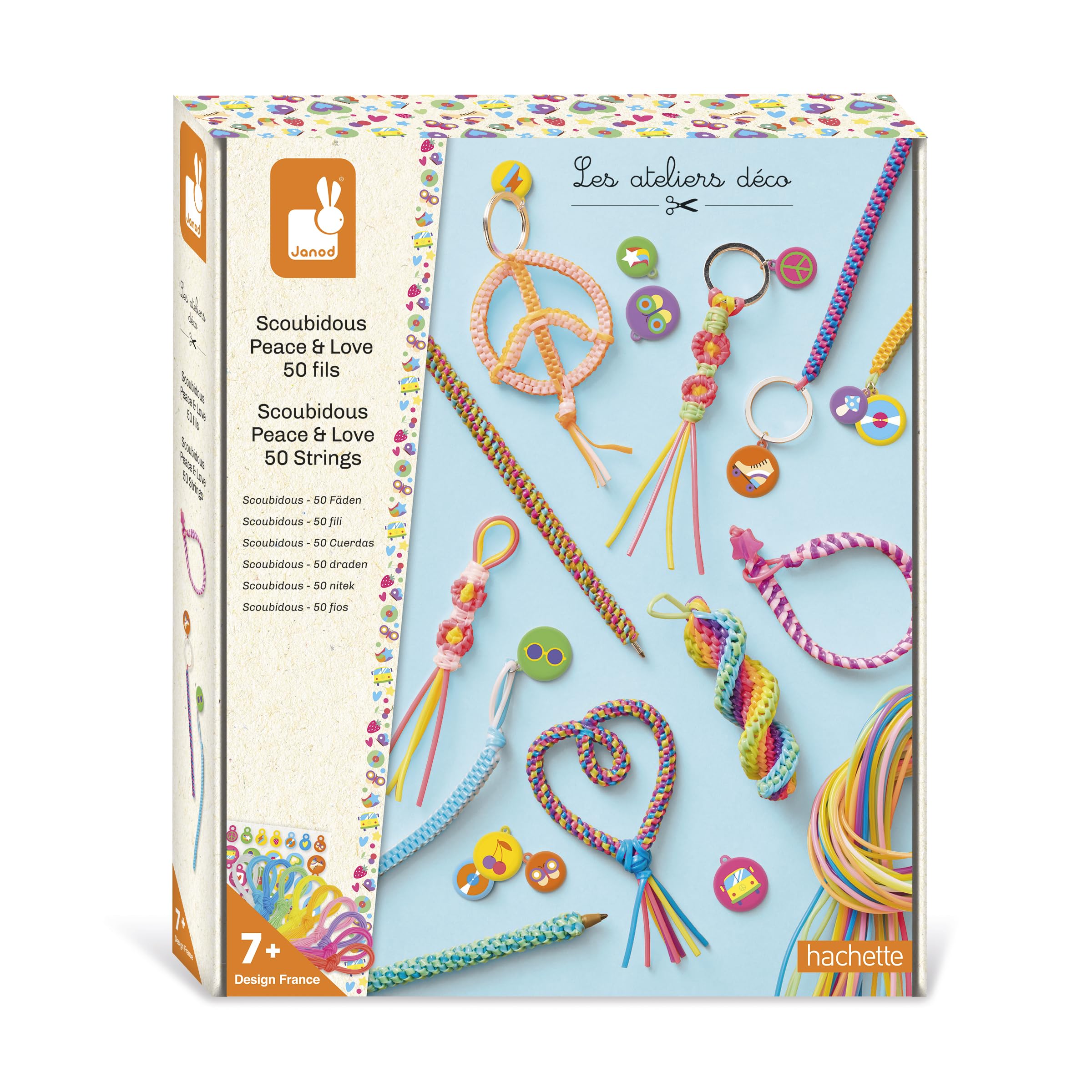 Cofalu - A1500179 – creatieve vrijetijdsset – 60 scoubido-draden Cofalu - A1500179 – creatieve vrijetijdsset – 60 scoubido-draden