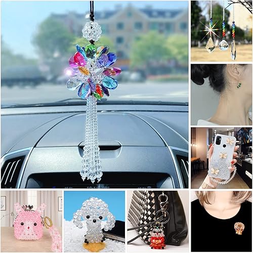 Miniatura 7 de 1800 cuentas de cristal Briolette de 0.157 pulgadas para hacer joyas, cuentas de cristal facetadas con forma de Rondelle para hacer pulseras,